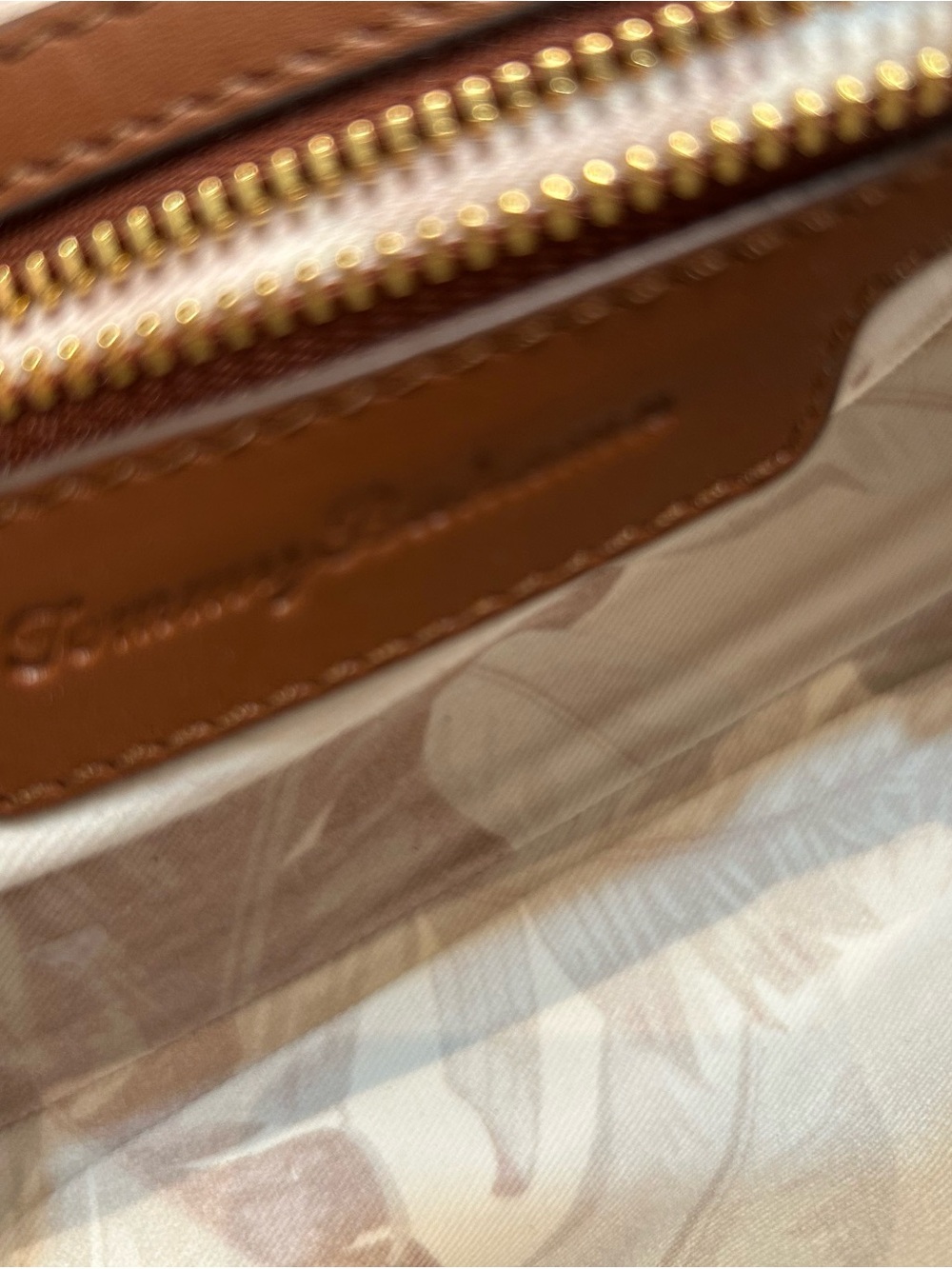 Tommy Bahama Cream and Brown Canvas Crossbody with Pineapple Detail - Picture 8 of 16